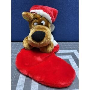 Scooby Doo Christmas Stocking Gemmy Walmart Singing Sings 21" Plush Stuffed 2001